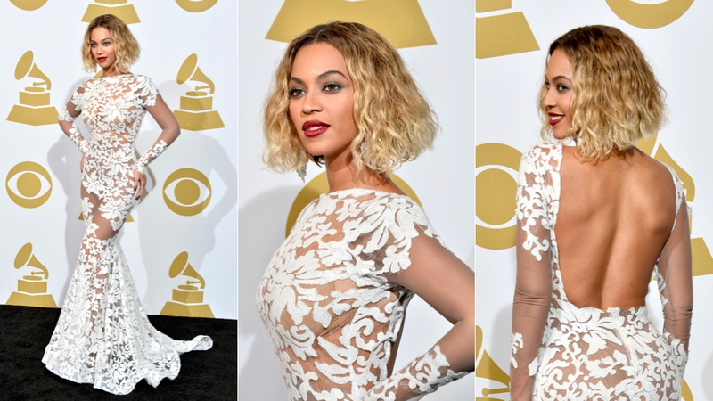 Illustration for article titled Sheers, Sparkles and Slinky Gowns at the Grammys Red Carpet